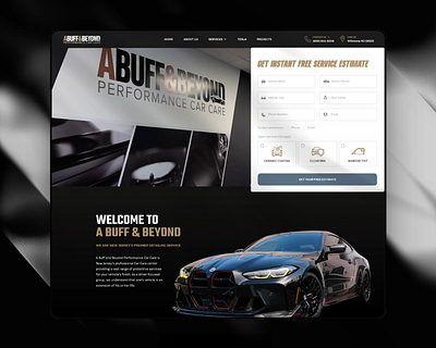 A Buff & Beyond Website cars redesign ui webdesign website