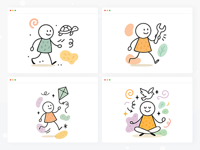 Time Tracking UI Illustrations – Clean & Friendly #13 calendar clock deadline efficiency focus interval log management overview productivity reminder routine schedule session task time timeline timer tracking workflow