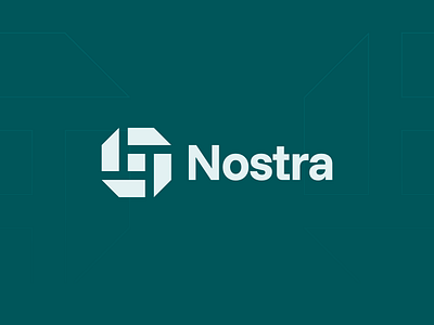 Nostra – Logo Design branding design flat graphic design green logo minimal minimalism minimalist saas