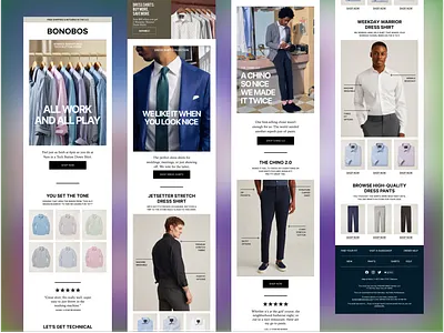 Responsive Email Flow | Clothing Brand clothing ecommerce email design mobile app responsive