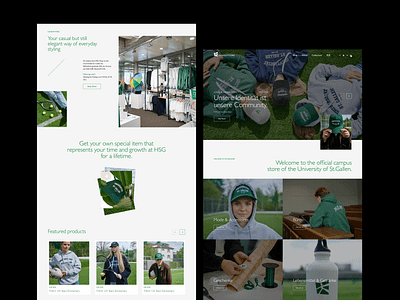 HSG — official campus store of the University of St.Gallen. clothes e commerce e commercevisuals ecommerceplatform merch merchstore retails shopify shopping switzerland ui university