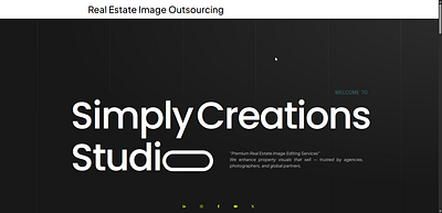 A simple and modern looking Agency website agency website branding design design services design website editing services marketing property images real estate editing realty retouch web design website website design wordpress