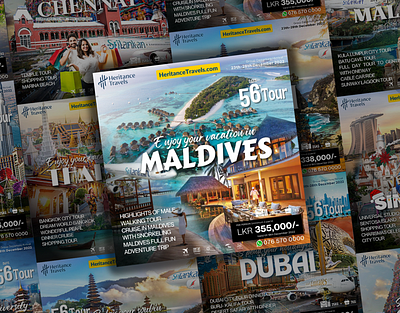 Travel & Tourism Social Media Post | Heritance Travels instagram post social media graphic design social media post squar post travel and tourism