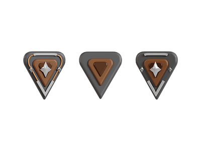 3D Valorant Rank - Bronze 3d 3dicon 3dobject branding design icon icondesign valorant