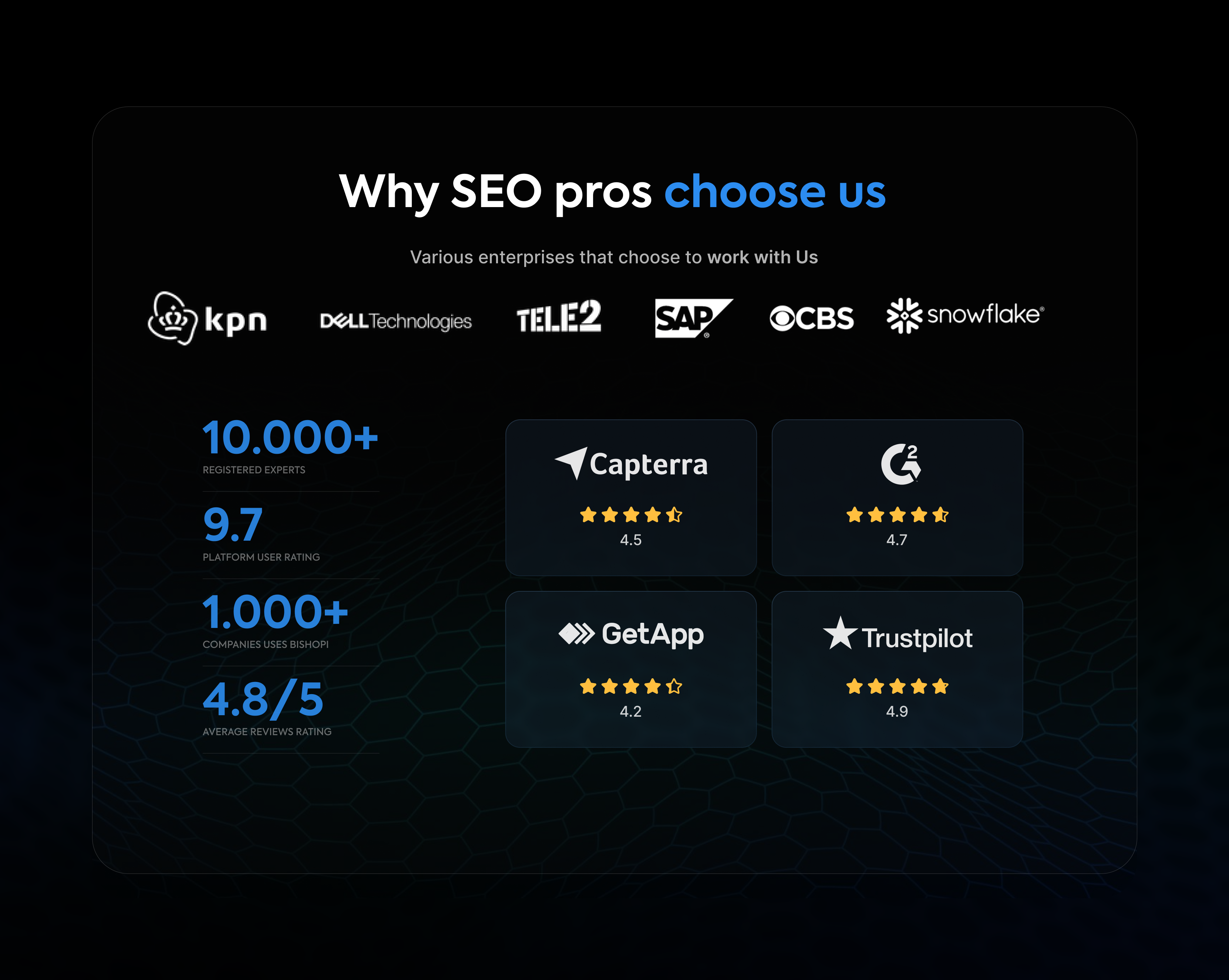 Trust element CTA UI cta design trust ui ux why choose us