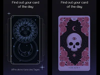 Astrology App 2d animation app astrology branding card reading graphic design line art ui vector whimsical witch