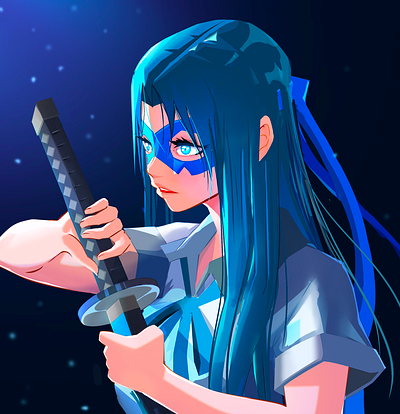 Leona anime illustration procreate