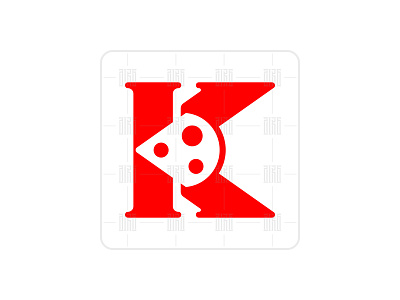 Pizza K Letter Logo ( Logo Forsale ) branding design food logo icon illustration logo logo design logodesign minimal minimalist logo pizza pizza logo restaurant ui