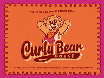 Character Logo Design for Curly Bear House Bakery artwork bearcharacter branding character characterdesign characterlogo design graphic design graphicdesigner illustration logo logodesign