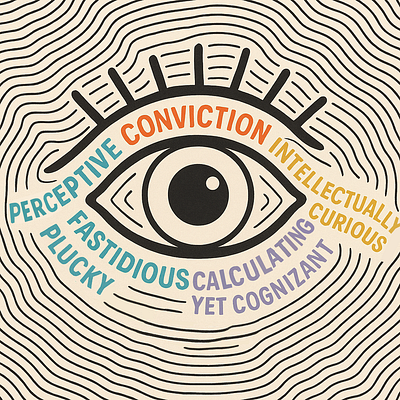 A Designer's Eye 👁️ branding eye generative illustration playful typography