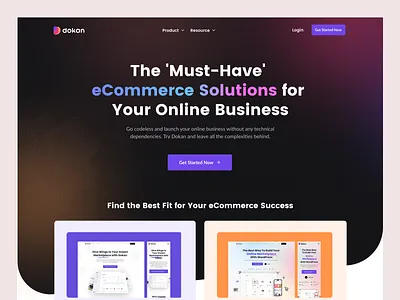 Generic Home Page blue build business clean design dokan figma gradient header home page latest marketplace online royal solution store ui ux vendor website