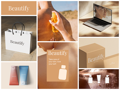 Beautify Brand Identity animation beauty beauty brand brand brand identity branding logo minimal beauty minimalist skincare skincare brand wordmark