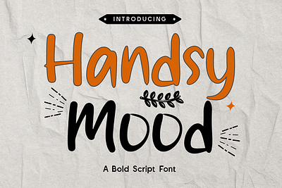 Handsy Mood - Bold Script fontrelease