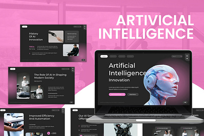 Artificial Intelligence Presentation ai artificial design futuristic graphic design intelligence presentation robot tech technology