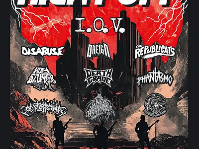 Take The Night Off Gig Poster band design graphic design graphicdesign hardcore maggs music poster punk