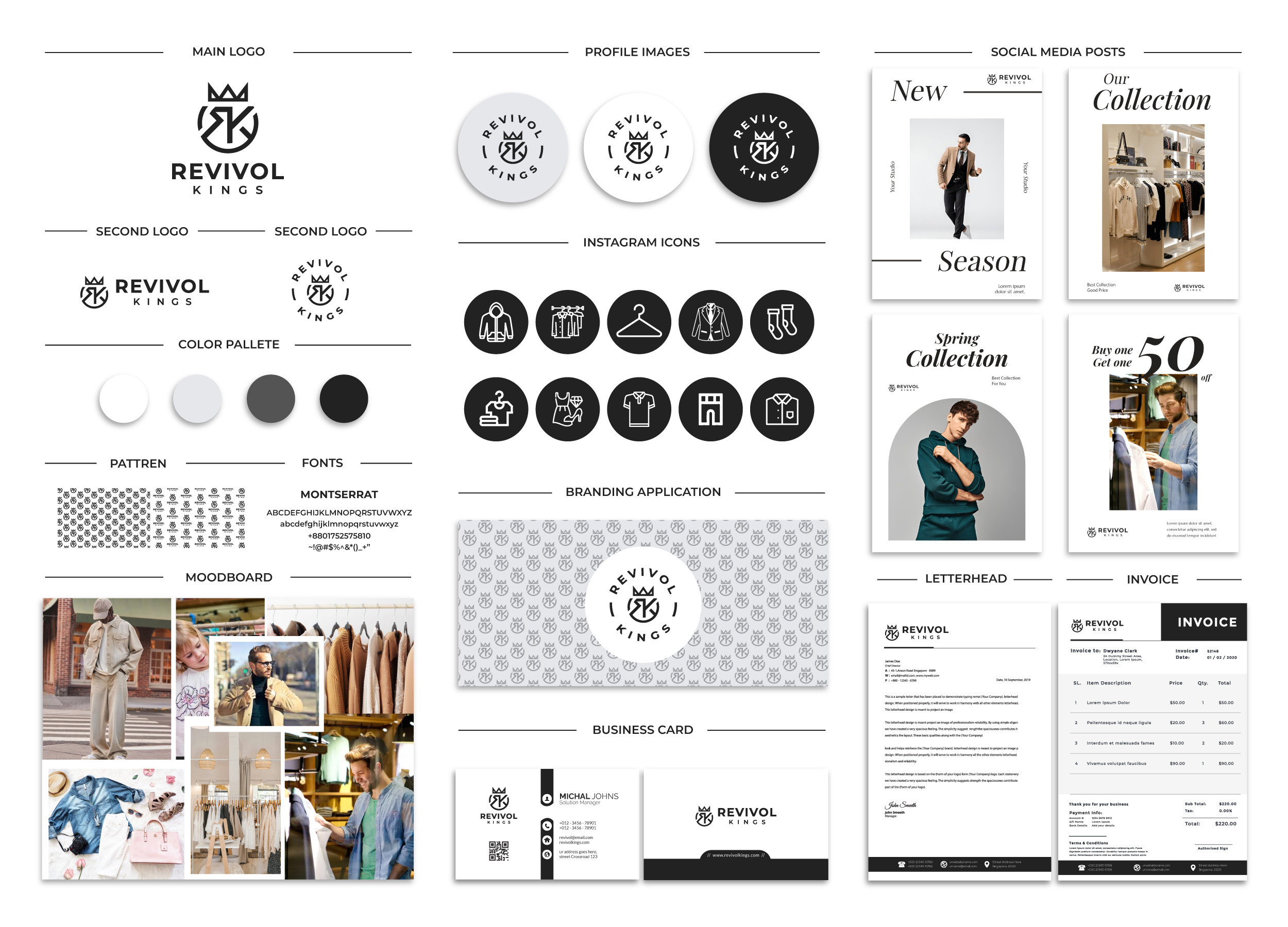 Fashion Clothing - Branding Kit or Identity Guideline brand guideline design brand identity brand identity design branding branding kit clothing logo fashion logo guildline design identity design logo logo design logos luxury logo minimalist logo modern logo monogram logo streetwear logo