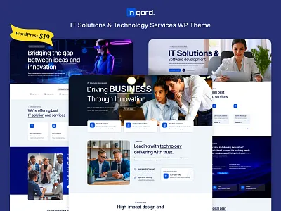 Inqord - IT Solutions & Technology Services WordPress Theme business business solutions it companies it services it solutions it technology landing pages mobile friendly multipurpose theme network solutions responsive responsive design seo friendly tech startup website uiux web design web development wordpress wordpress development wordpress theme