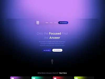 The Decoder Network Website Concept branding clean design figma illustration logo minimal ui web website
