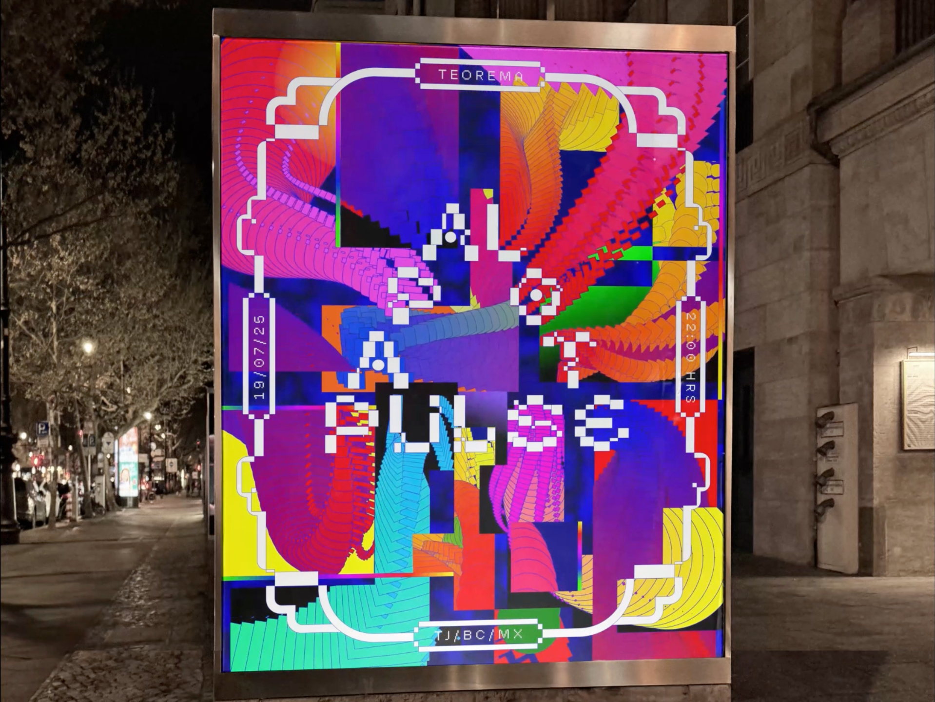 Papalote Pulse /2025 2danimation animation electronic music gig poster illustration poster