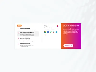 Briefly - Mega Menu design system devdock drop down dropdown elements gradient mega menu menu navbar uiux ux ux design web design webapp website