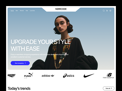 Fashion Shopify Template - Landing Page clean design e commerce ecommerce branding ecommerce dashboard ecommerce mobile app ecommerce website interface landing page marketplace modern product cart service shopping app startup ui ux web web design website
