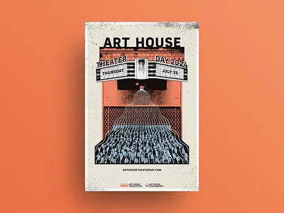 2024 Art House Theater Day poster art house cinema cinema film graphic design poster poster design