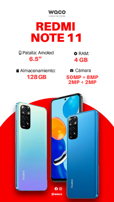 Waco Smartphone - Post & Storie branding design graphic design illustration logo phone post smartphone socialmedia storie vector