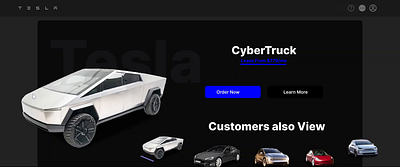 Tesla landing Page Redesign animation design figma graphic design landingpage tesla ui uxui