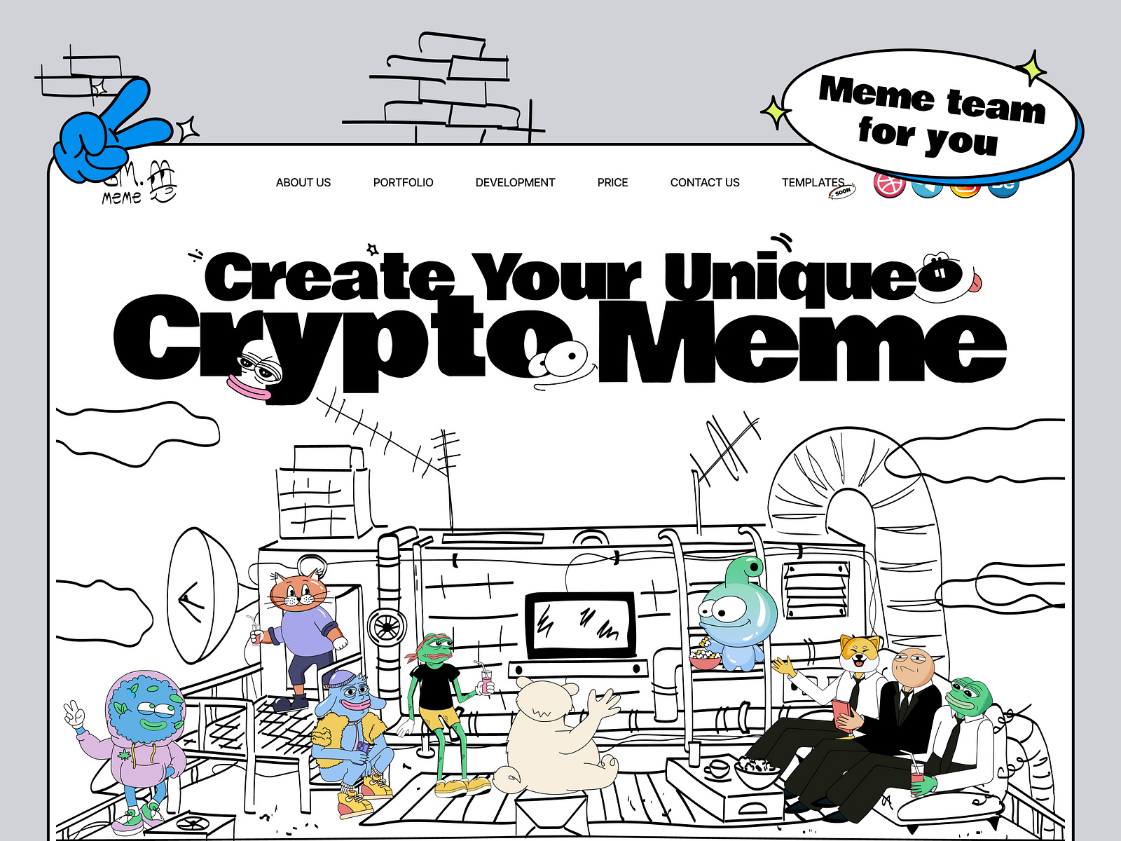 GM meme by Anatoliy Demyanchuk for Demyanchuk Art Team on Dribbble