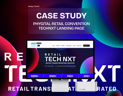 PRC TechNXT - Landing Page Case Study. app branding design graphic design typography ui ux