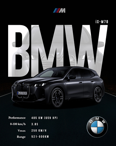 BMW Poster Design adobe artist automobile automotive bmw branding car design graphic design graphicdesigner poster