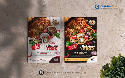 Super Delicious Food Flyer Design cafe flyer creative flyer culinary design delicious design fast food flyer flyer layout food branding food delivery flyer food flyer food graphic food illustration food menu food poster food promo menu design oblivion vault print design restaurant flyer tasty visuals