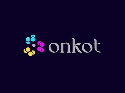 Onkot tech logo brand design brand guide brand identity branding design gradient graphic design illustration logo minimal modern onkot professional saas startups tech tech startups technology vector