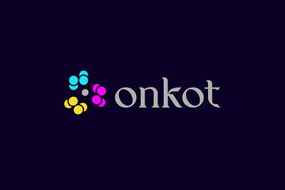 Onkot tech logo brand design brand guide brand identity branding design gradient graphic design illustration logo minimal modern onkot professional saas startups tech tech startups technology vector