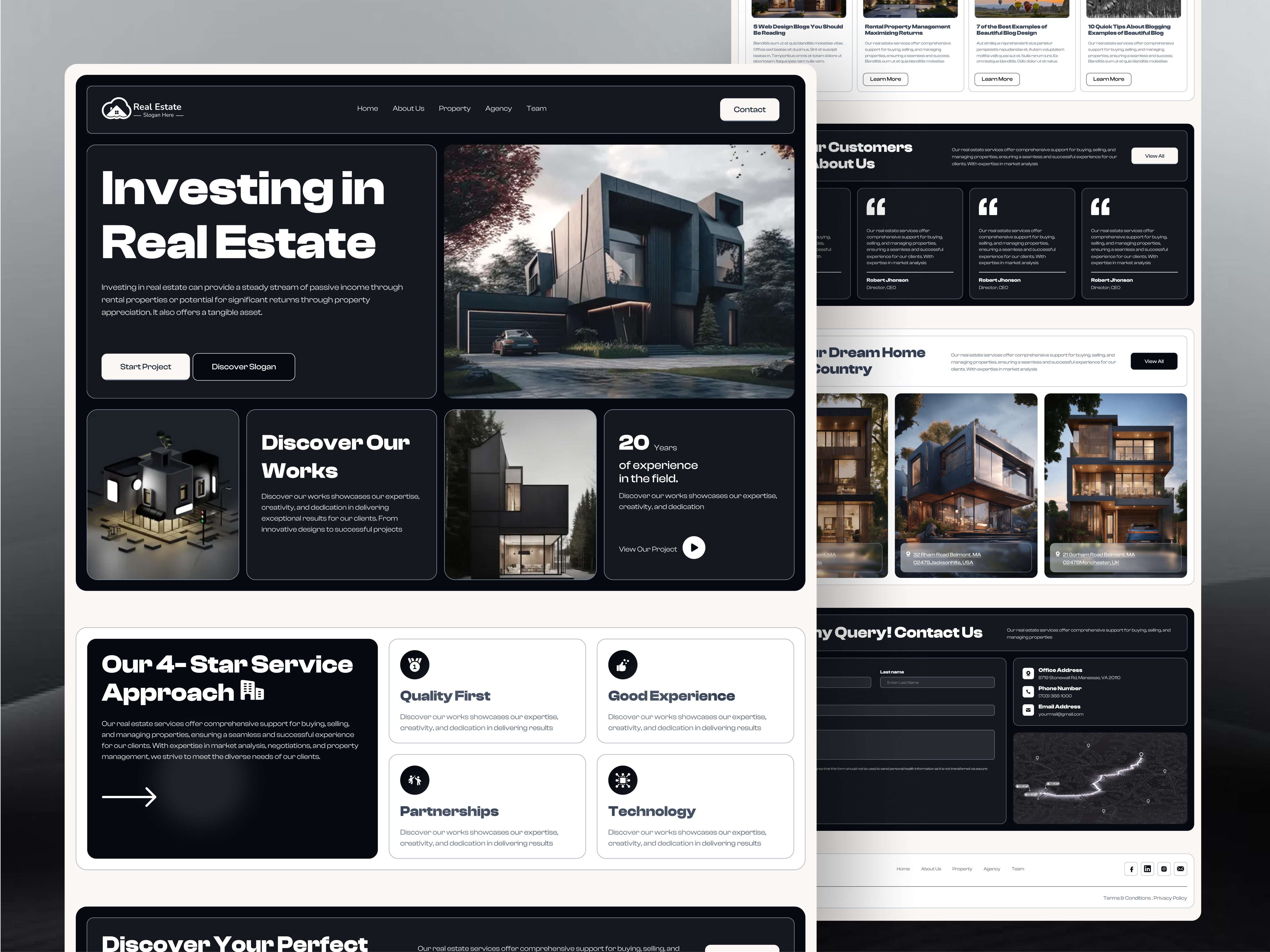Example of Custom Landing Page UI Design