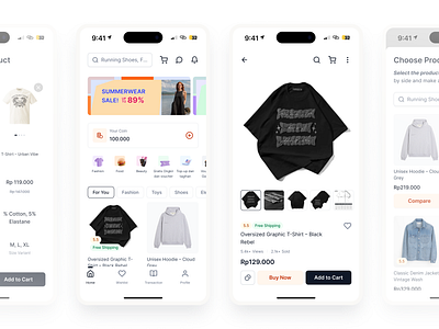 Dodol E-commerce - Homepage and Compare Product cleanui compareproduct ecommerce ecommerceapp mobileappdesign mobileui modernui productpagedesign shop shopify shoppingapp smartshopping uidesign uiuxdesigner uxinspiration