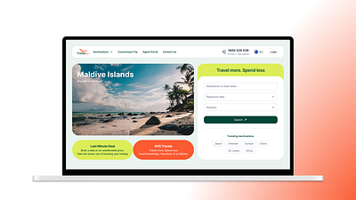 Travel webpage