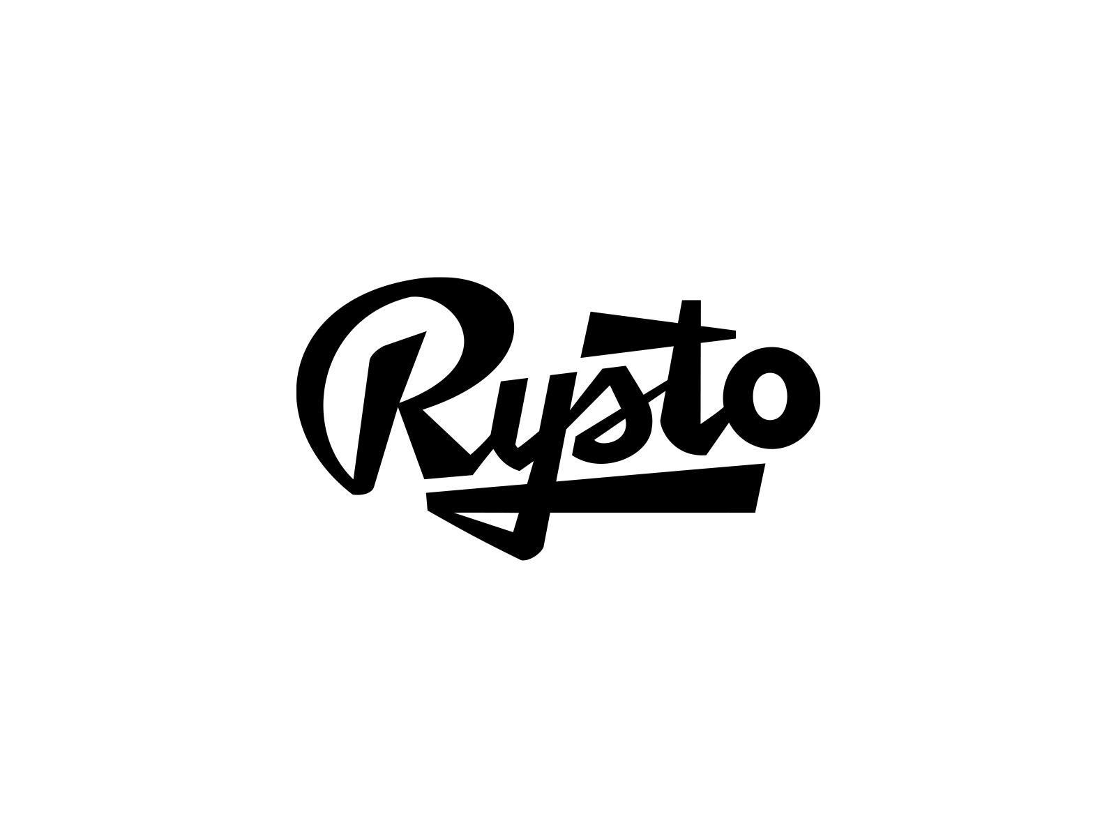 Rysto ferniture branding customtype ferniture letters logo logomark logotype patrykbelc rysto typography