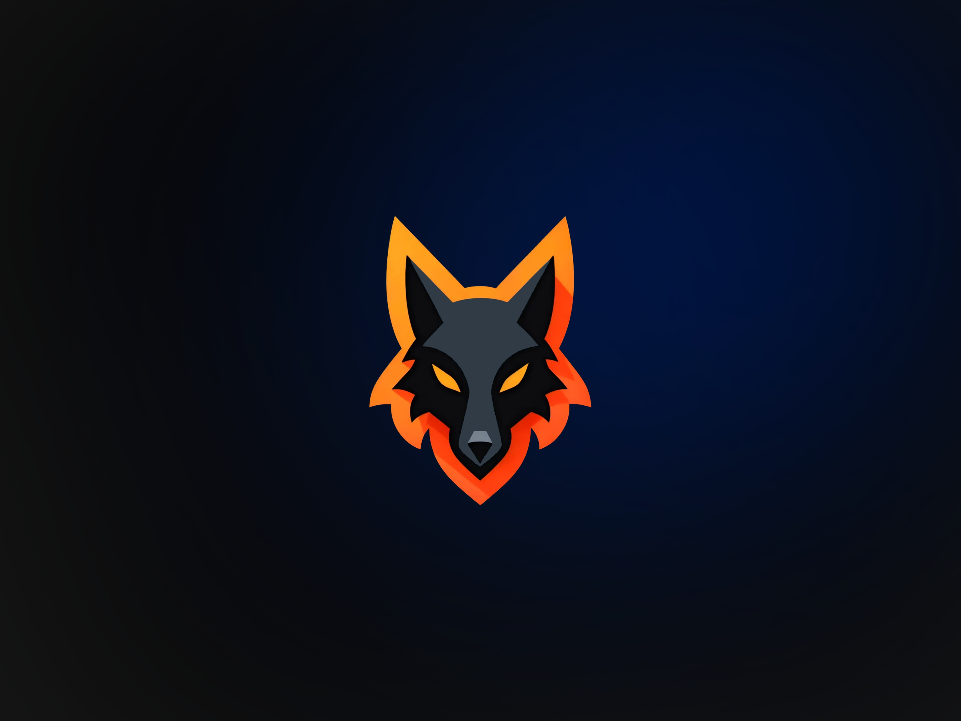 Shadow Fox branding design illustration logo