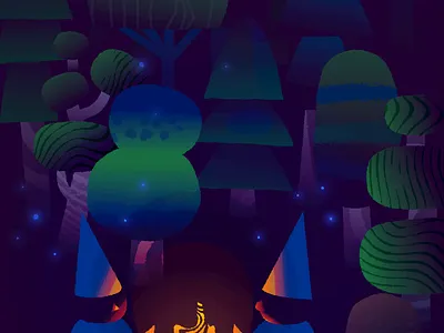 Cozy after effects animation art character character design design fairytale gif gnomes illustration illustrator loop motion vector