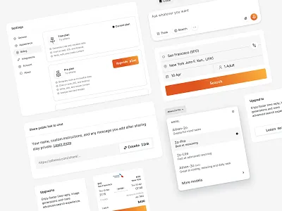 AI AGENT - Components-Athena ai agent app chatgpt components design inspiration llm open ai product ui uiux ux web