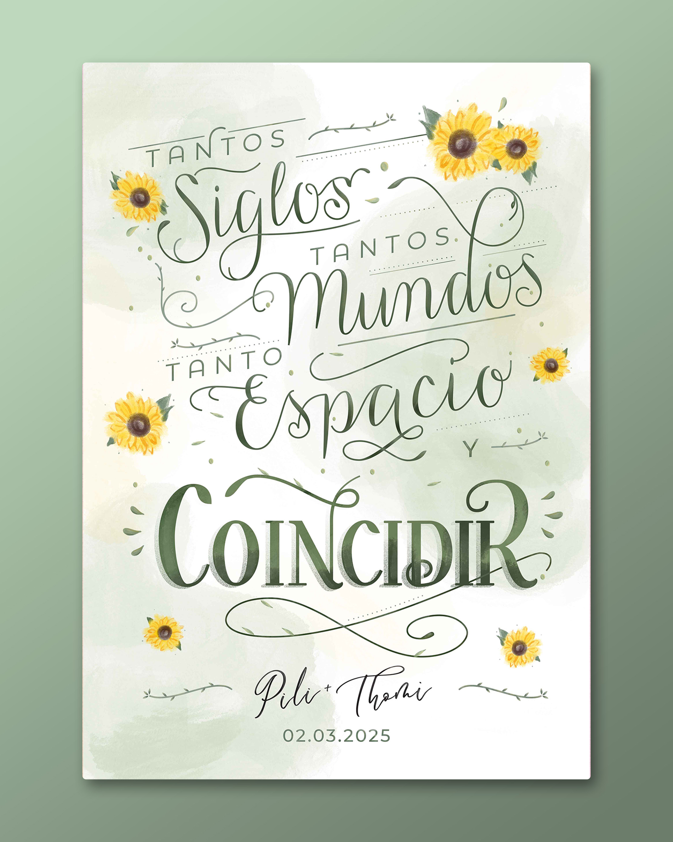 "Coincidir" Postcard editorial graphic design illustration lettering postcard