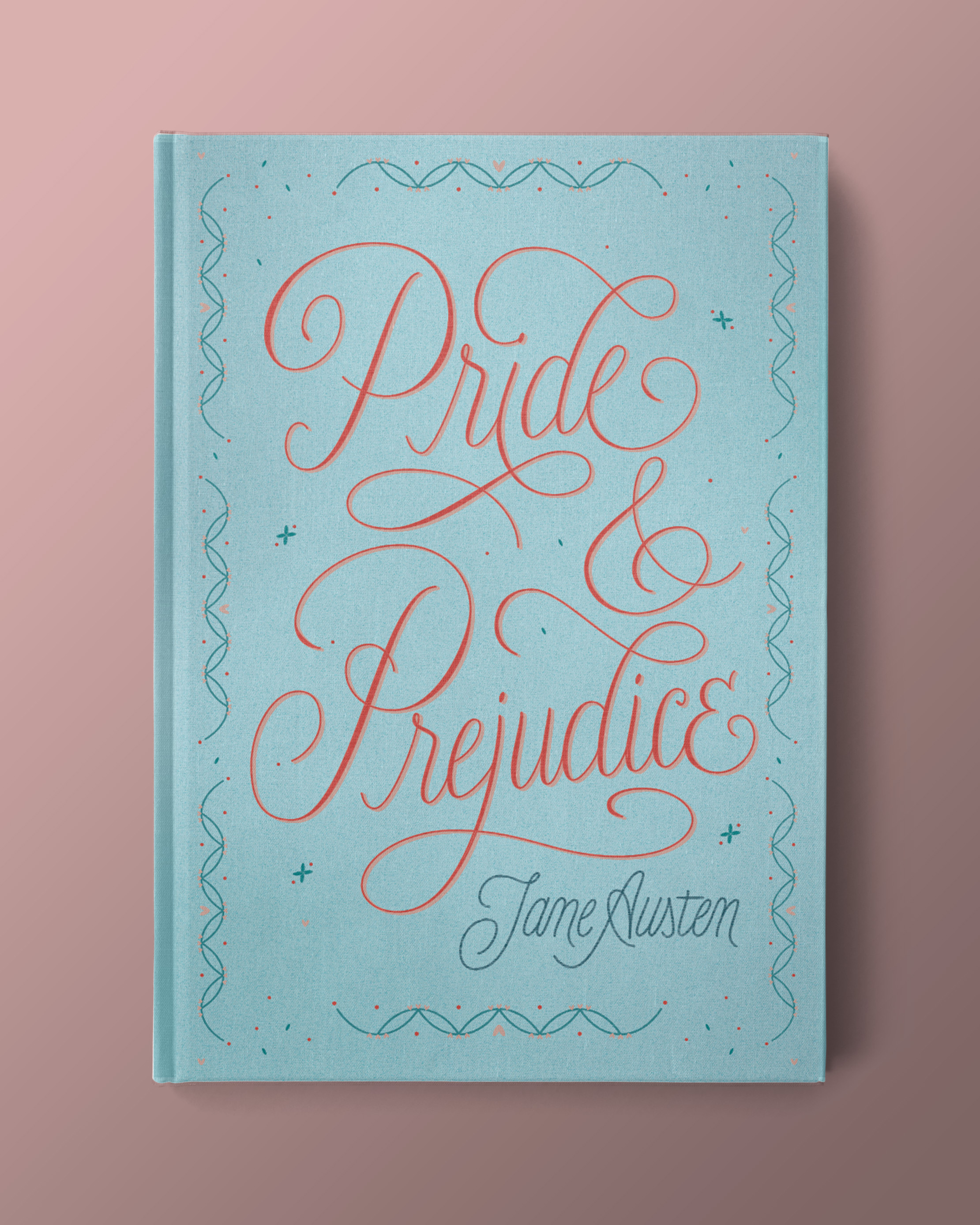 Pride & Prejudice Book Cover bookcover editorial graphic design lettering publishing script
