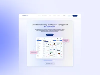 timebutler | ui/ux | rebrending app branding design graphic design illustration landing page logo ui vector web design