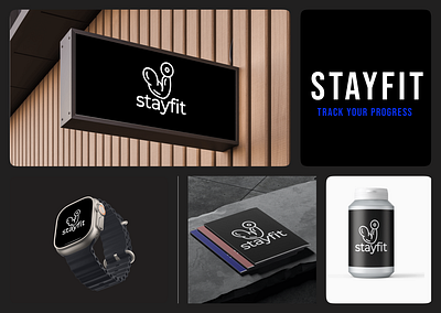 Brand Identity Design for Stayfit – Fitness & Innovation brand identity branding creativity design figma design fitness app fitness brand graphic design health wellness logo mock ups product design startups tech startup typography ui uiux design ux visual designs visual identity