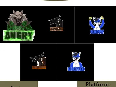 Custom Emotes for Discord / Twitch 3d anime blender cartoon emotes illustration openforcommissions rig stallion studio ltd