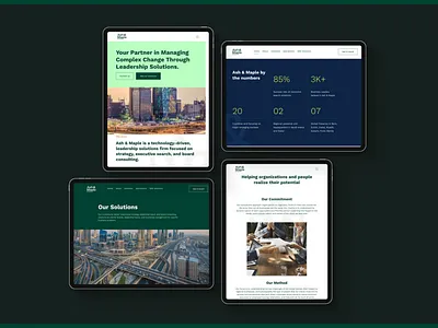 Website for Ash and Maple branding graphic design illustration logo minimal ui ux website