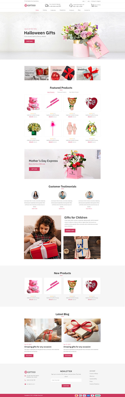 🎁 Clean & Delightful Gift Shop Website UI 🌸 cleanui dribbbleui ecommercedesign floristui giftideas giftingwebsite giftsforher giftsforkids giftshopui holidayui minimaldesign onlinegiftstore productgrid responsivedesign uishowcase uxdesign webui