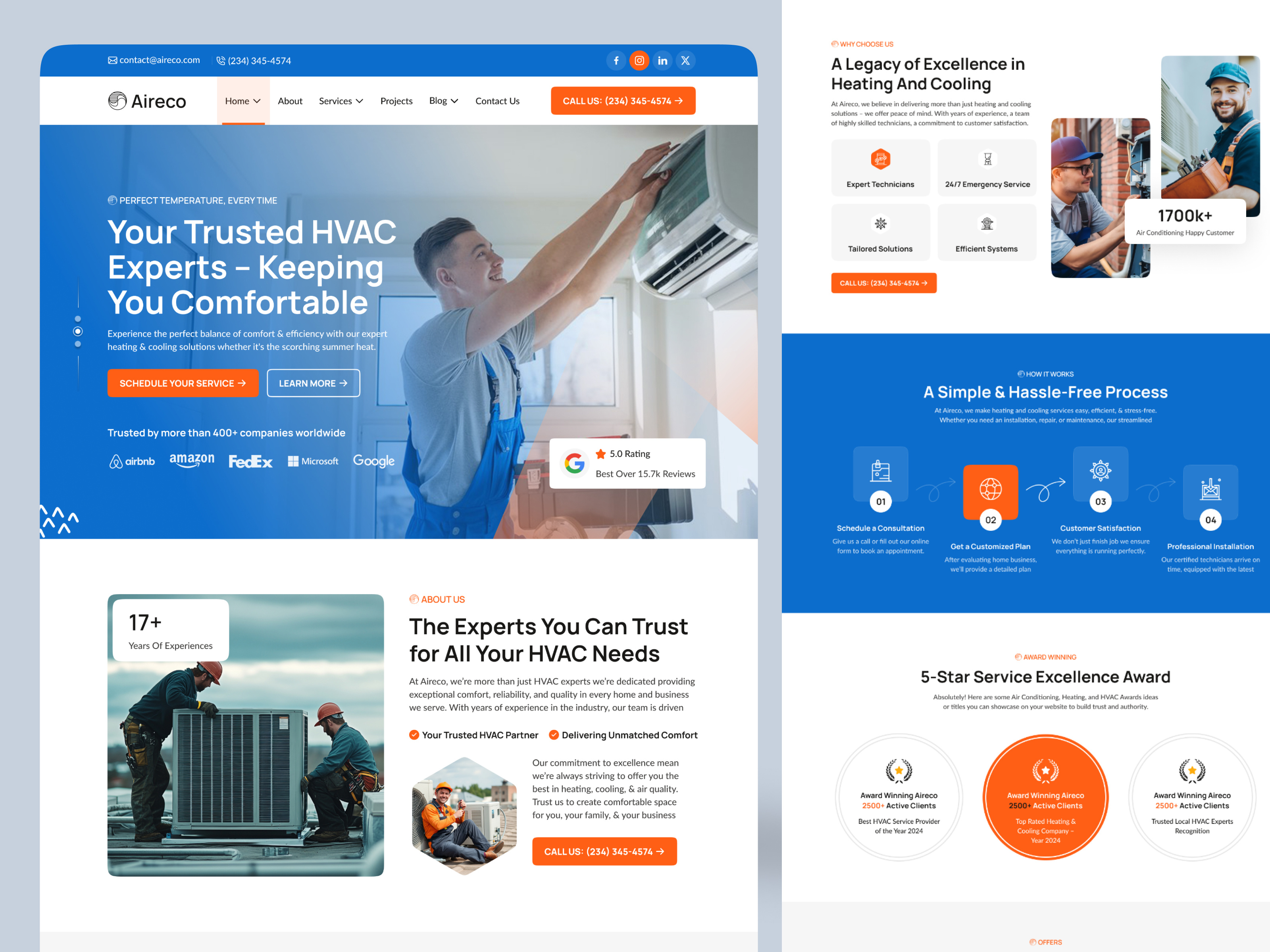 Example of Website Design For Handyman Services