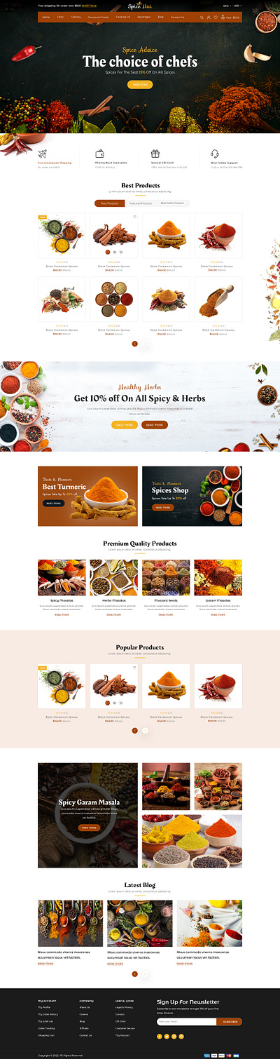 🌶️ Spice Hut - Premium Spices eCommerce Website 🌿 animation cleangroceryui ecommerce fooddelivery foodstore freshproduce grocery groceryapp grocerydesign groceryecommerce groceryshop groceryui grocerywebsite onlinestore organicgrocery shoppingcart supermarket ui webdesign